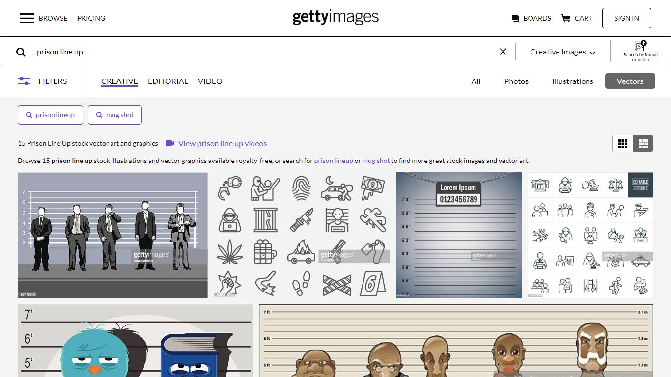 Prison Line Up High Res Vector Graphics - Getty Images